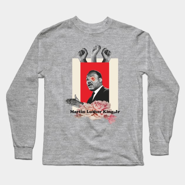 Martin Luther King Long Sleeve T-Shirt by Verge of Puberty